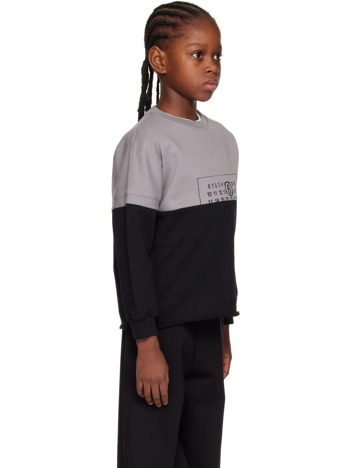 MM6 Maison Margiela キッズ｜ パネル スウェットシャツ - 画像2