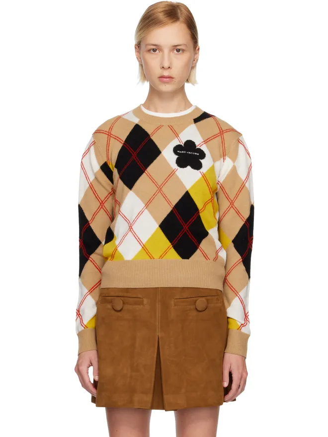 Marc Jacobs Marc Jacobs Preppy Daisy アーガイル クルーネックセーターの商品画像