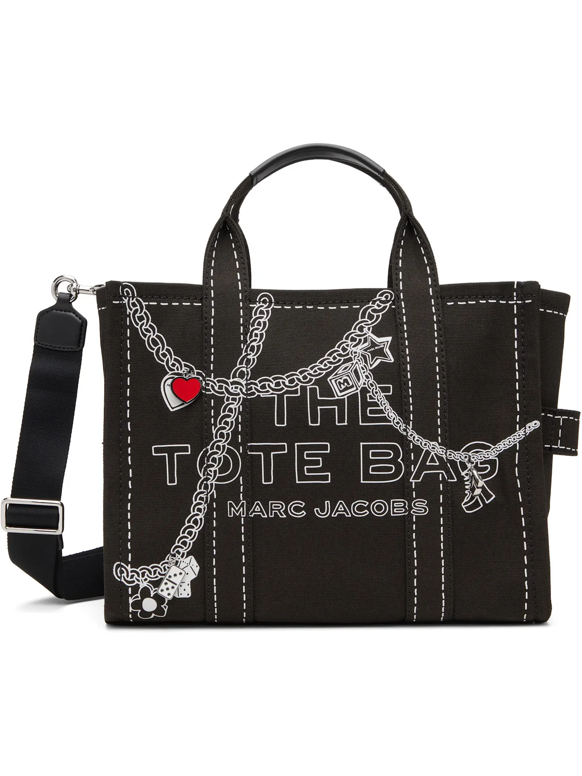 Marc Jacobs 'The Trompe L'Oeil Charm Canvas Medium' トートバッグ - 画像1
