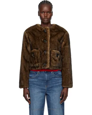 Marc Jacobs Teddy クロップド フェイクファー ジャケット - サムネイル1