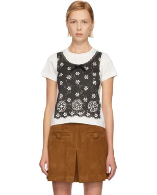 Marc Jacobs トロンプルイユ アイレット スリムフィットTシャツ - サムネイル1