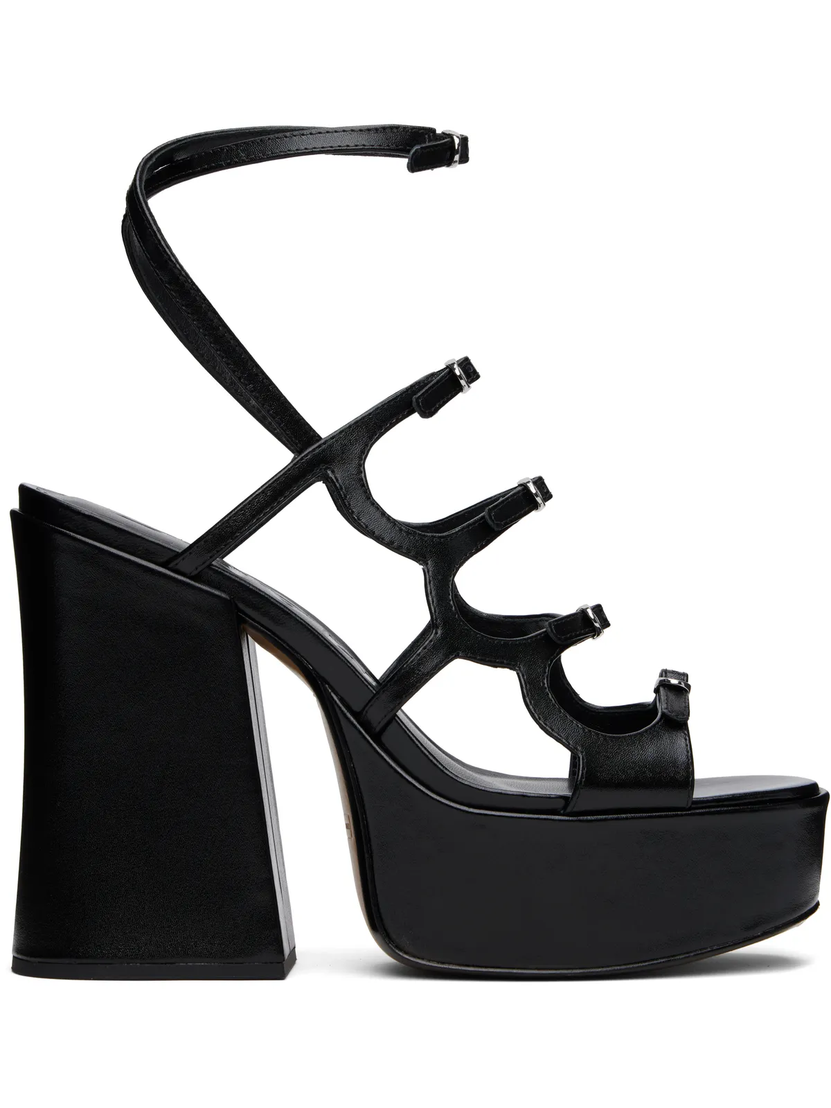 Marc Jacobs ブラック 'The Kiki' プラットフォーム ヒールサンダル - 画像1