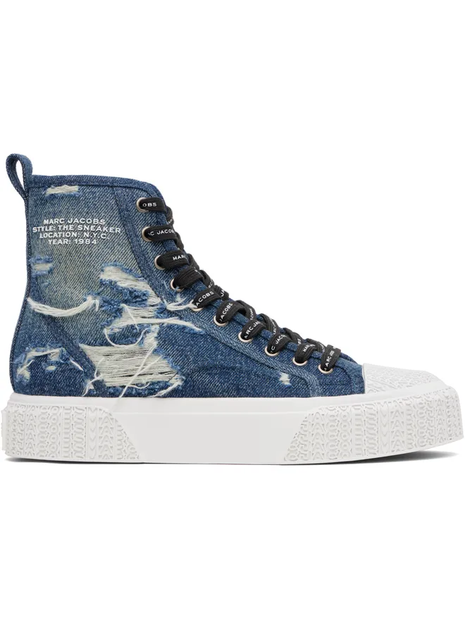 Marc Jacobs Marc Jacobs 'The Rip And Repair' デニム ハイカットスニーカーの商品画像