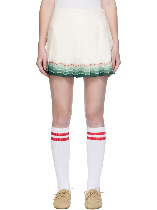 Casablanca Casablanca Tennis シルク プリーツ ミニスカートの商品画像