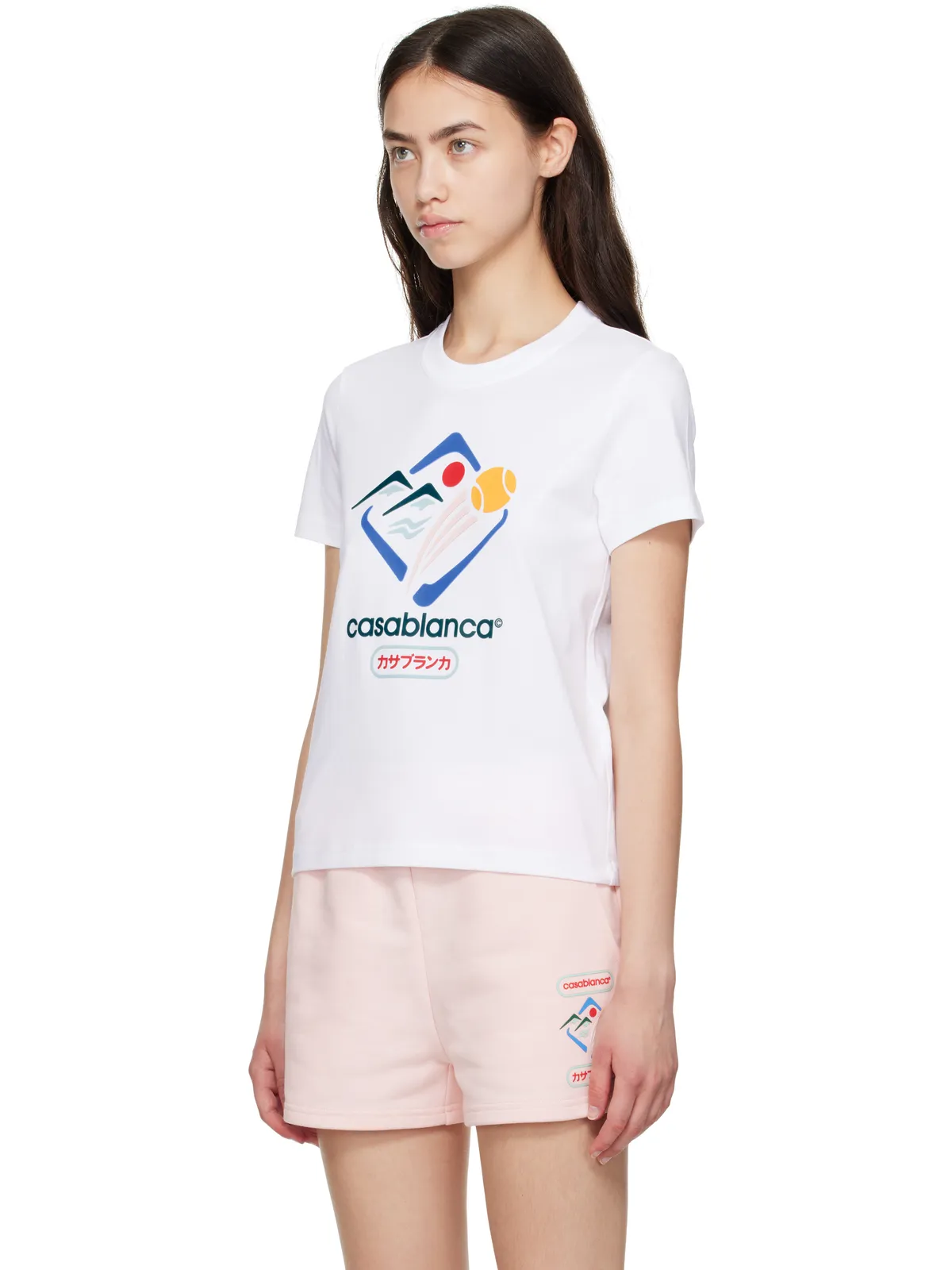 Casablanca 'Casablanca' Montagne Sportif Tシャツ - 画像4