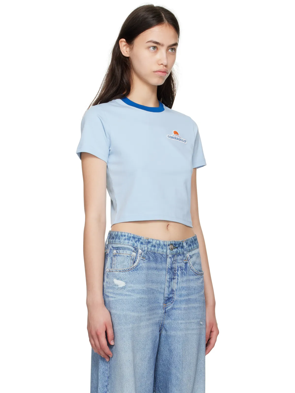 Casablanca Montagne クロップド Tシャツ - 画像2