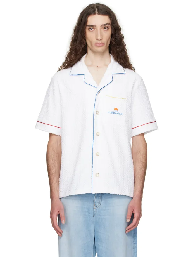 Casablanca Casablanca モノグラム ジャカード タオリング 半袖シャツの商品画像