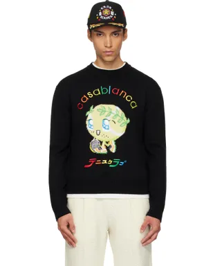 Casablanca Character Intarsia クルーネックセーター - サムネイル1