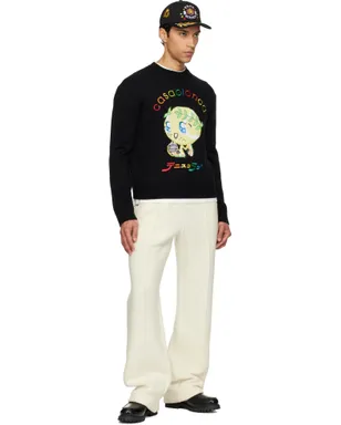 Casablanca Character Intarsia クルーネックセーター - サムネイル4