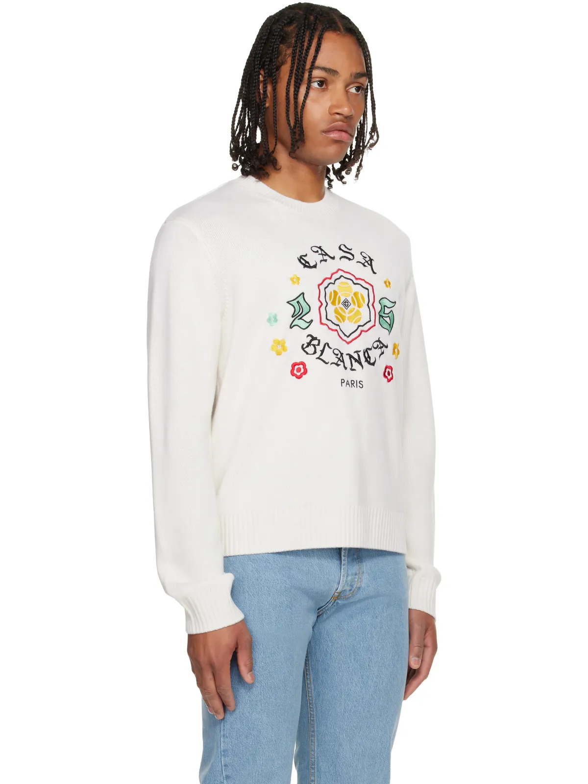 Casablanca Emblem Merino Knit クルーネック セーター - 画像2