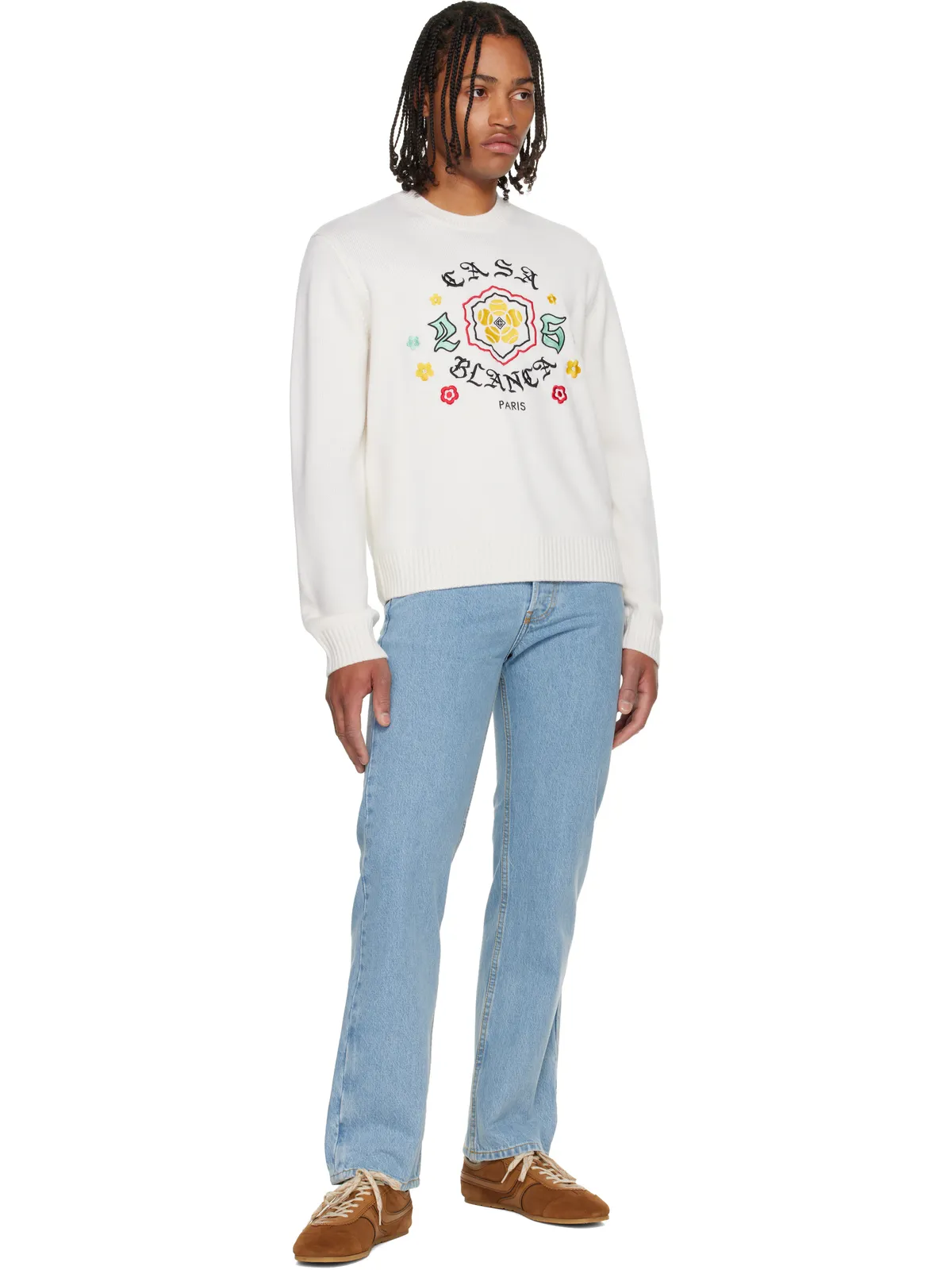 Casablanca Emblem Merino Knit クルーネック セーター - 画像4