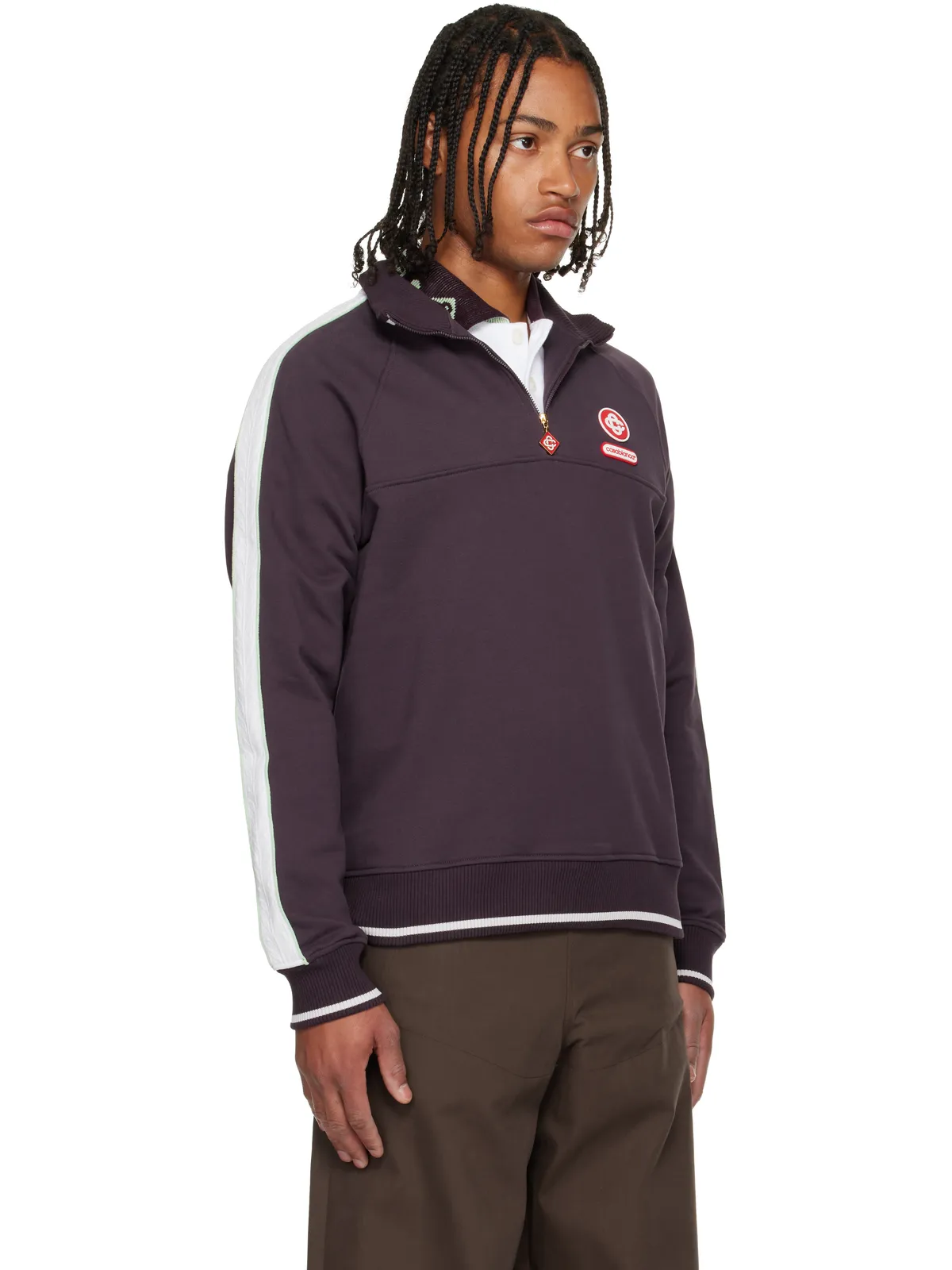 Casablanca Quarter Zip Laurel スウェットシャツ - 画像2