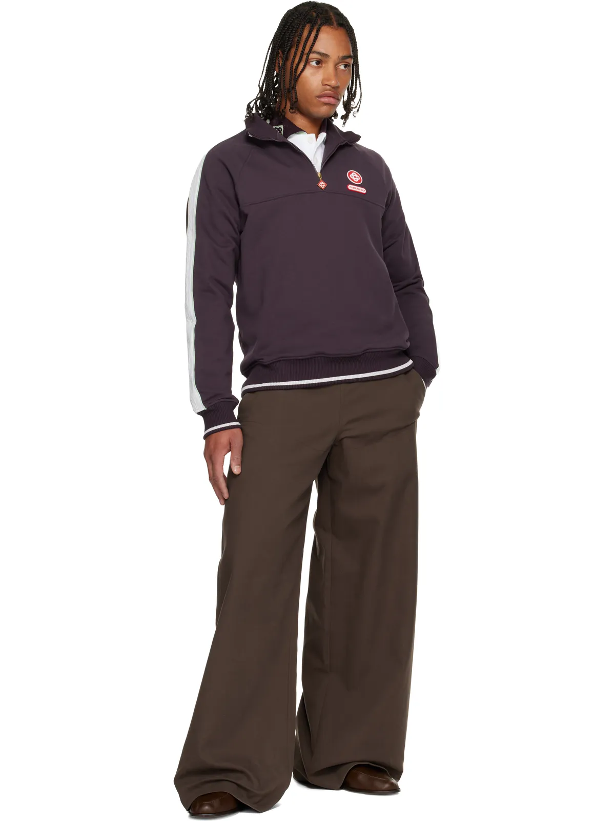 Casablanca Quarter Zip Laurel スウェットシャツ - 画像4