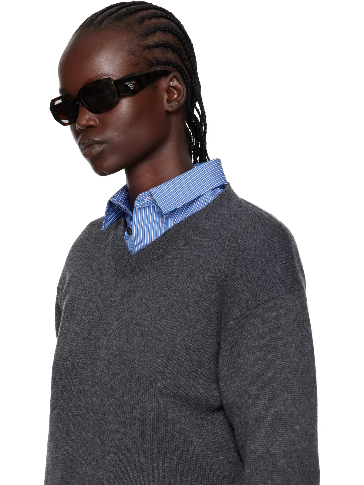 Prada Eyewear Symbole スクエアサングラス - 画像4