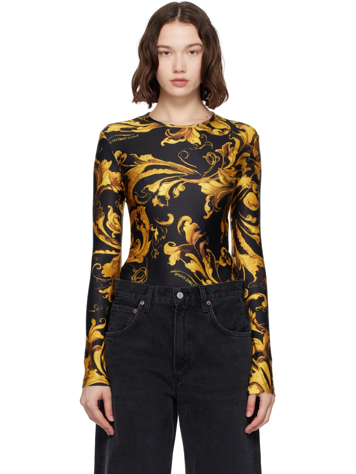 Versace Jeans Couture Lycra ボディスーツ - 画像1