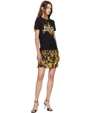 Versace Jeans Couture Porcelain バロッコ プリーツ ミニスカート - サムネイル4