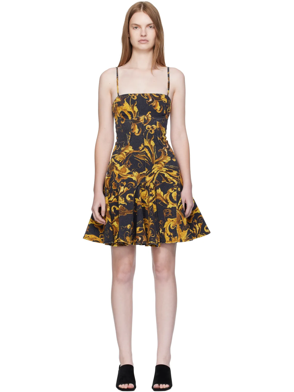 Versace Jeans Couture ポーセリン バロッコ ミニワンピース - 画像1