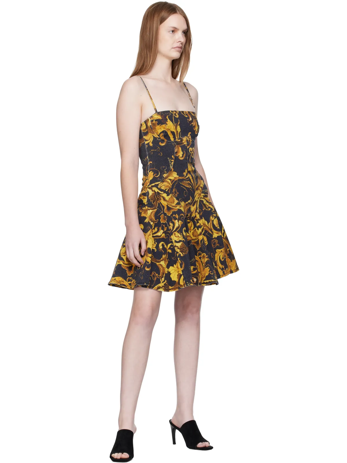 Versace Jeans Couture ポーセリン バロッコ ミニワンピース - 画像4