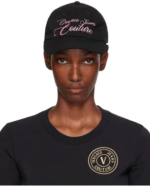 Versace Jeans Couture コットン ロゴ グリッター ベースボールキャップ - サムネイル1