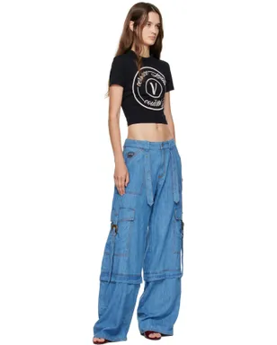 Versace Jeans Couture レターVエンブレム スリムフィット Tシャツ - サムネイル4