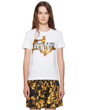 Versace Jeans Couture スクリーンプリント コットンジャージ Tシャツ - サムネイル1