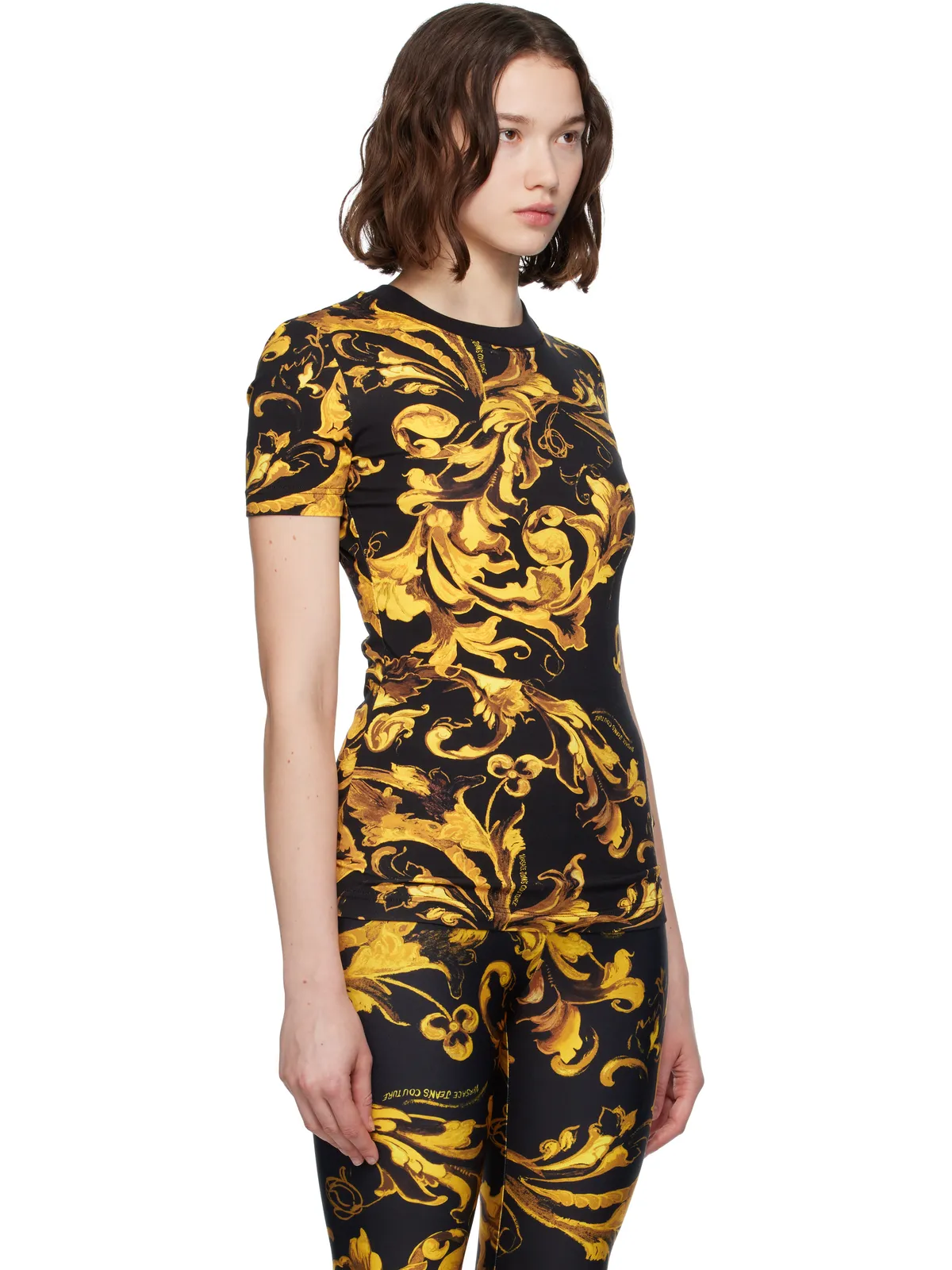 Versace Jeans Couture ロゴ バロッコ ジャージ Tシャツ - 画像2