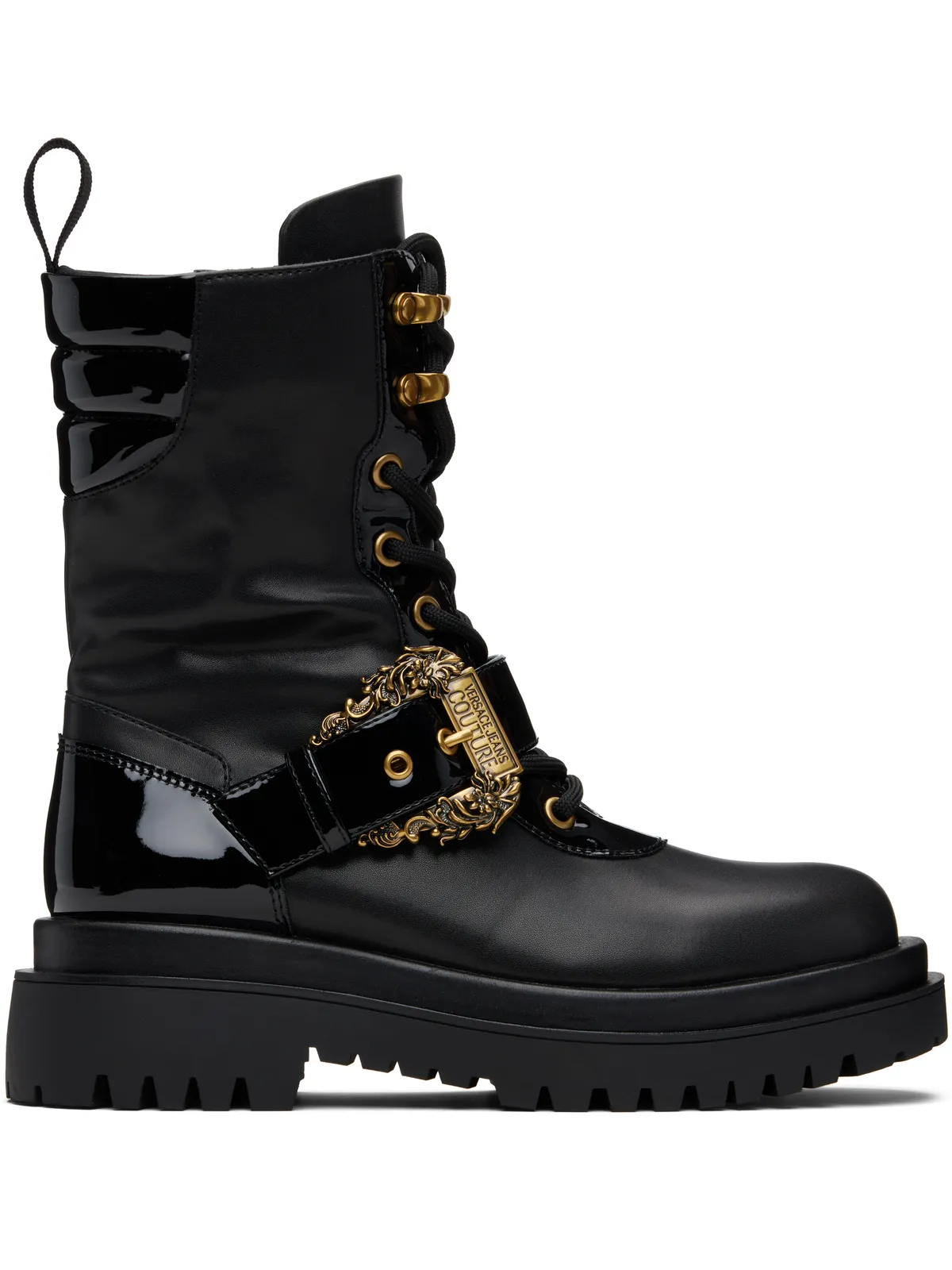 Versace Jeans Couture ピンバックル ブーツ - 画像1