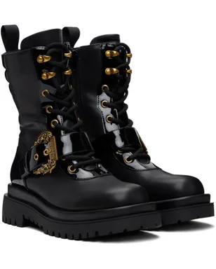 Versace Jeans Couture ピンバックル ブーツ - サムネイル4