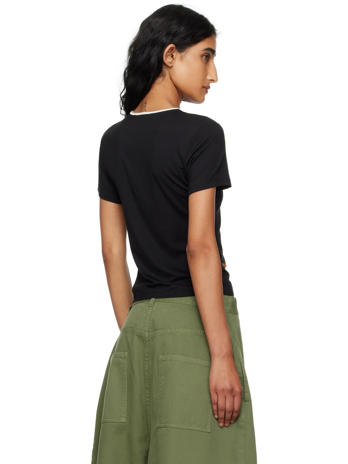 Miaou ラインストーン ベビーTシャツ - 画像3