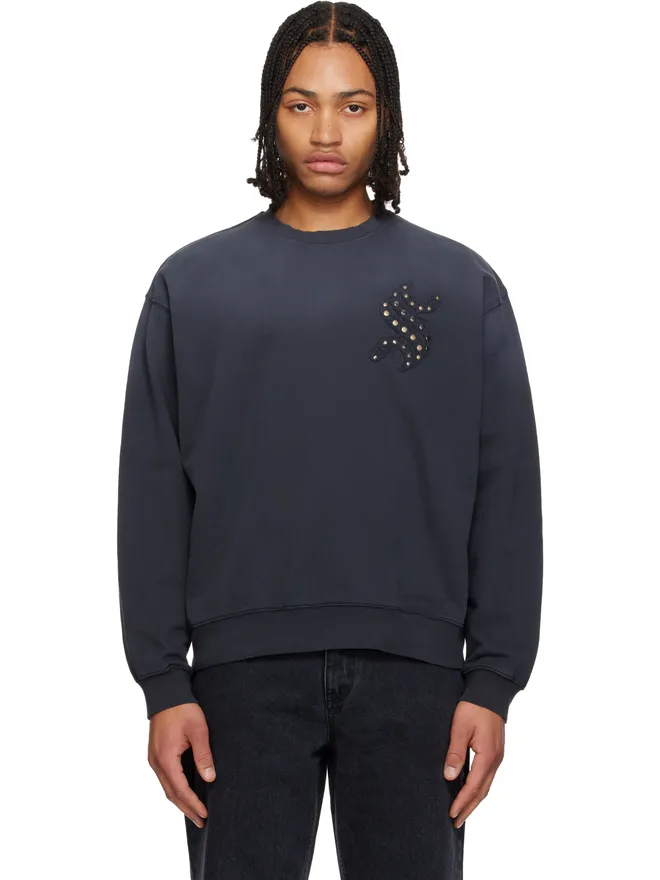 Solid Homme Solid Homme アップリケ スタッズ スウェットシャツの商品画像