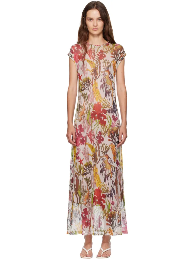 Silk Laundry Silk Laundry メッシュ マキシワンピースの商品画像