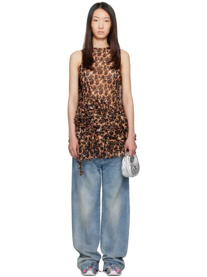 Collina Strada Collina Strada シルク ラッフル ミニワンピースの商品画像