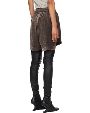 Rick Owens Concordians ベルベット ボクサー ショートパンツ - サムネイル3