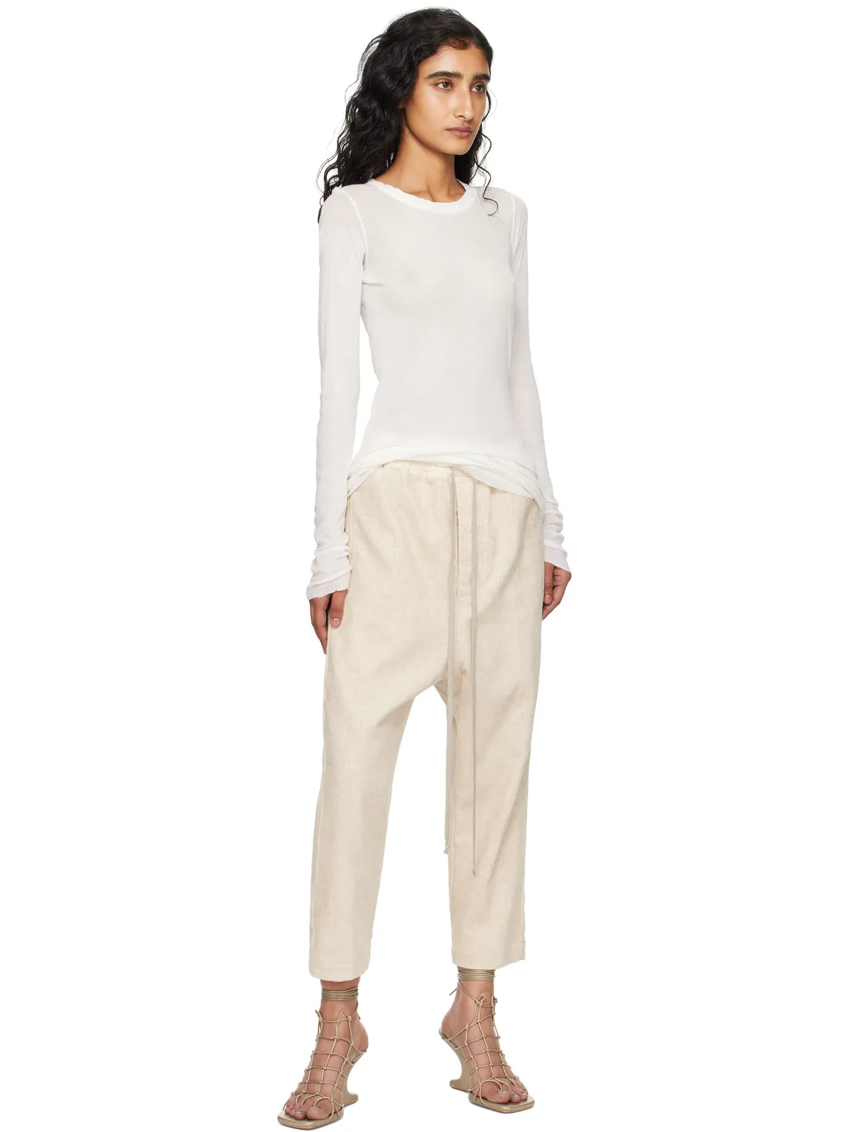 Rick Owens Concordians Drawstring Astaires トラウザーズ - 画像4