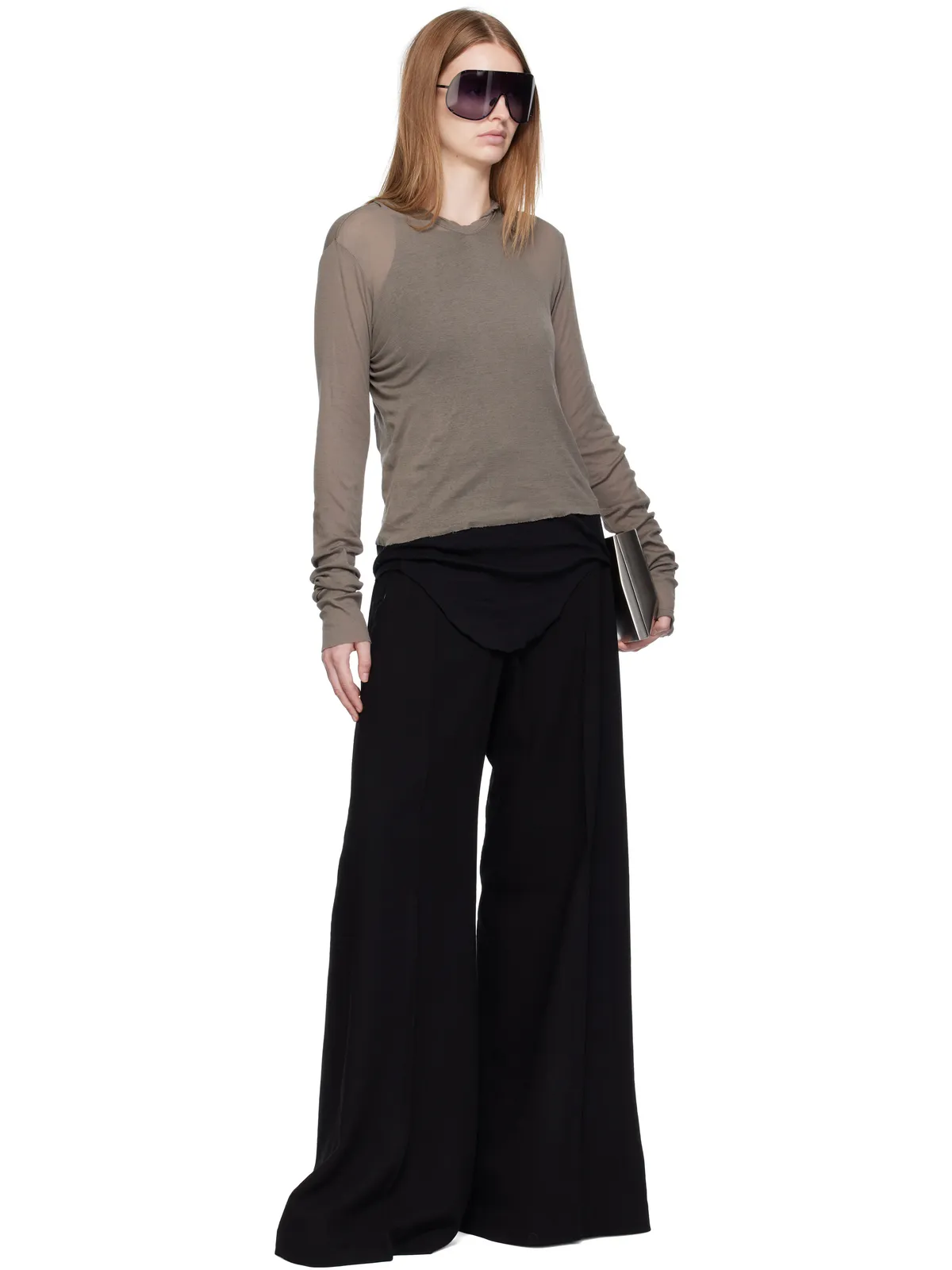Rick Owens Concordians Tailored Belas ワイドパンツ - 画像4
