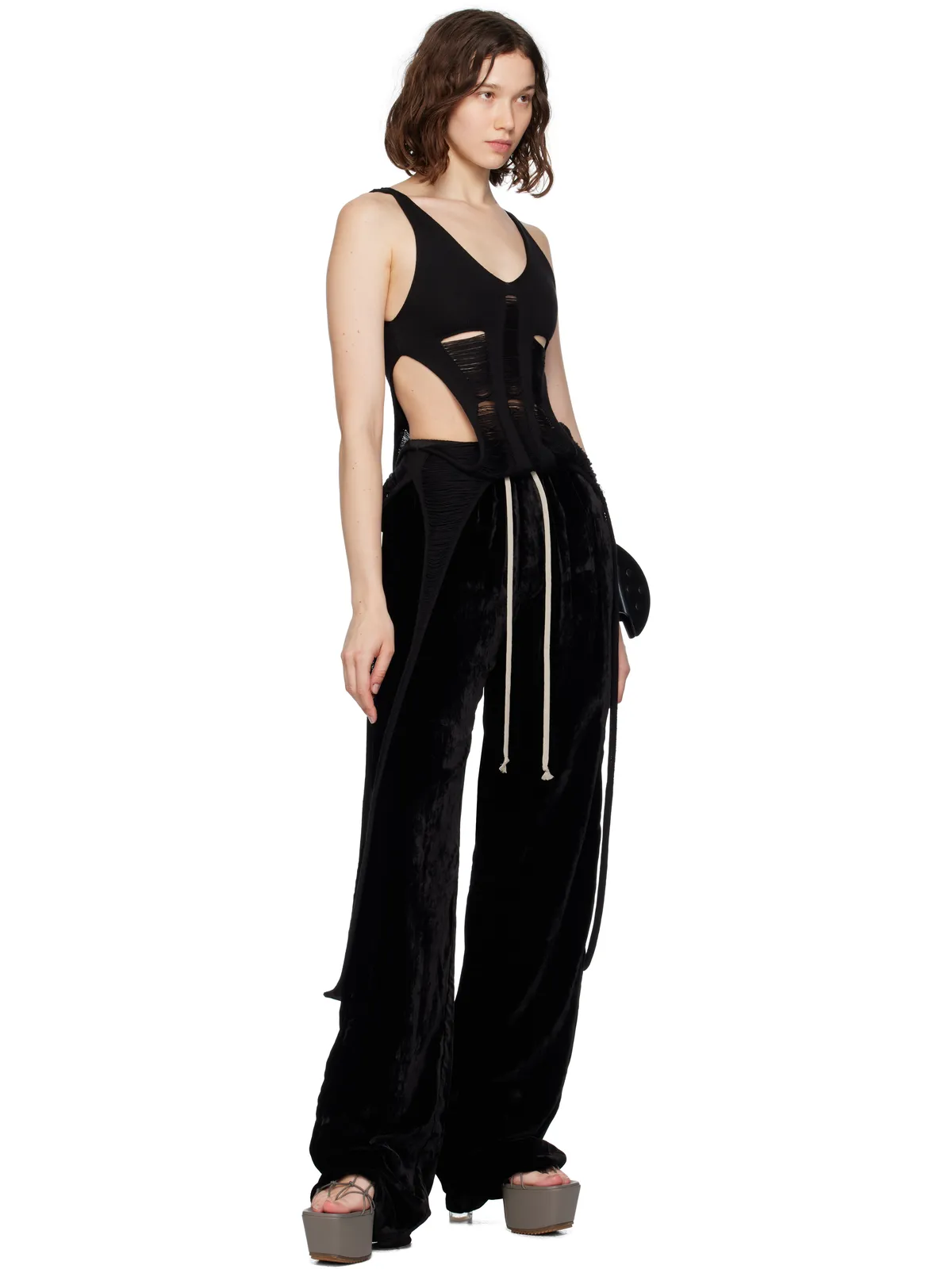 Rick Owens Concordians Dietrich ドローストリング トラウザーズ - 画像4