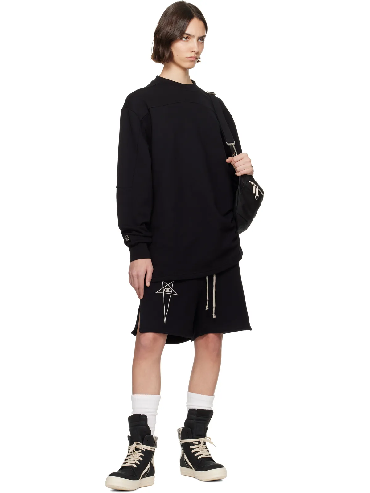 Rick Owens Championエディション Girdered スウェットシャツ - 画像4