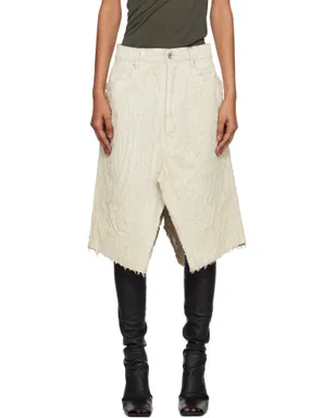 Rick Owens Concordians Slivered デニム ミディアムスカート - サムネイル1