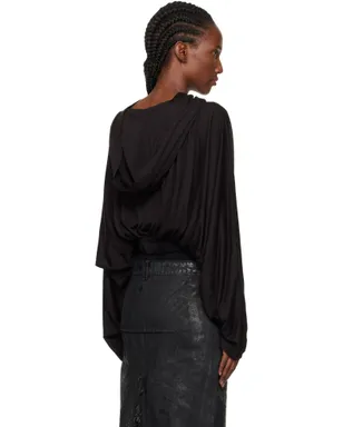 Rick Owens Concordians Cropped Tunic フーディ - サムネイル3