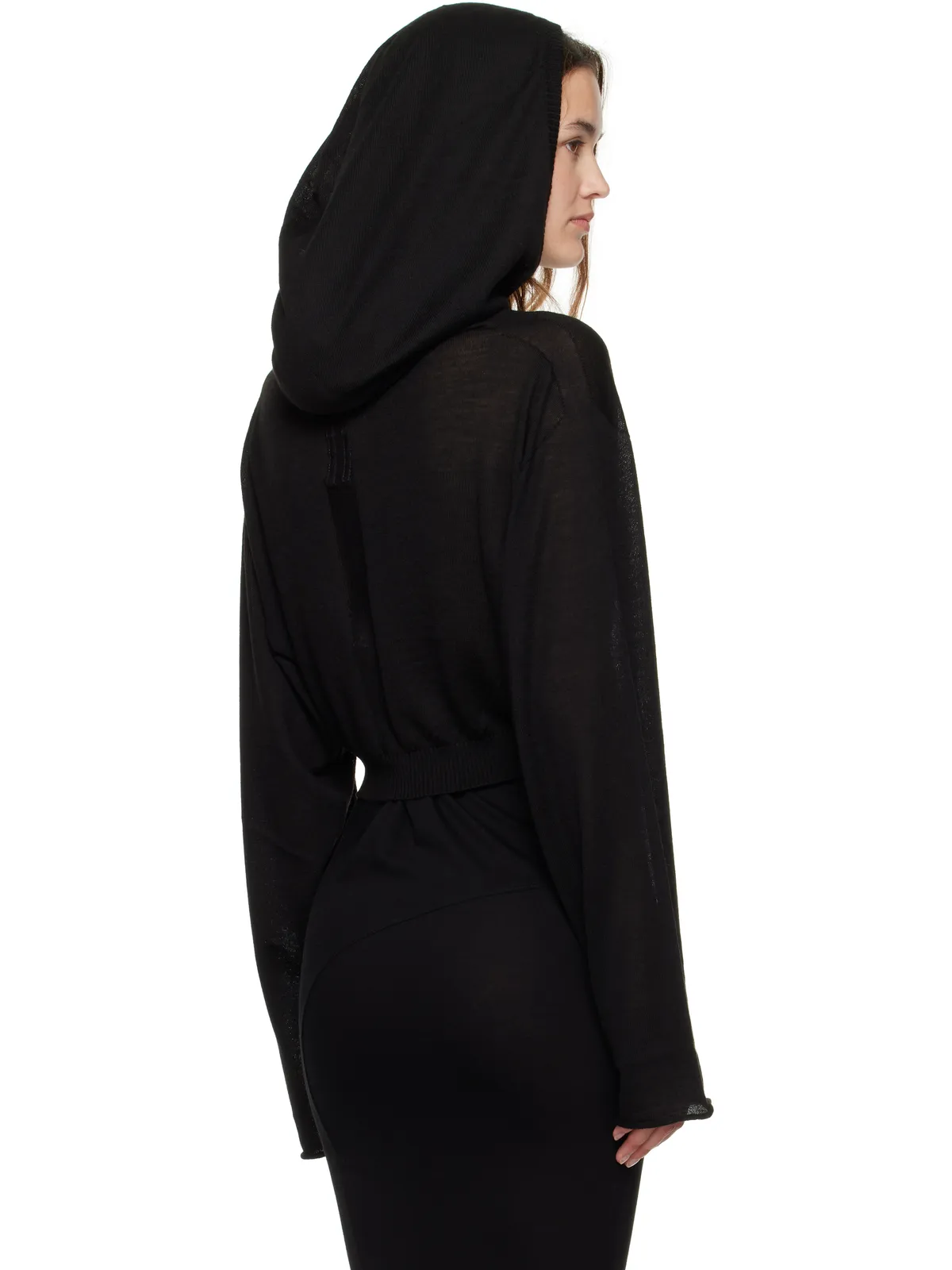 Rick Owens Concordians Cropped Hooded Tunic フーディ - 画像3