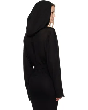 Rick Owens Concordians Cropped Hooded Tunic フーディ - サムネイル3