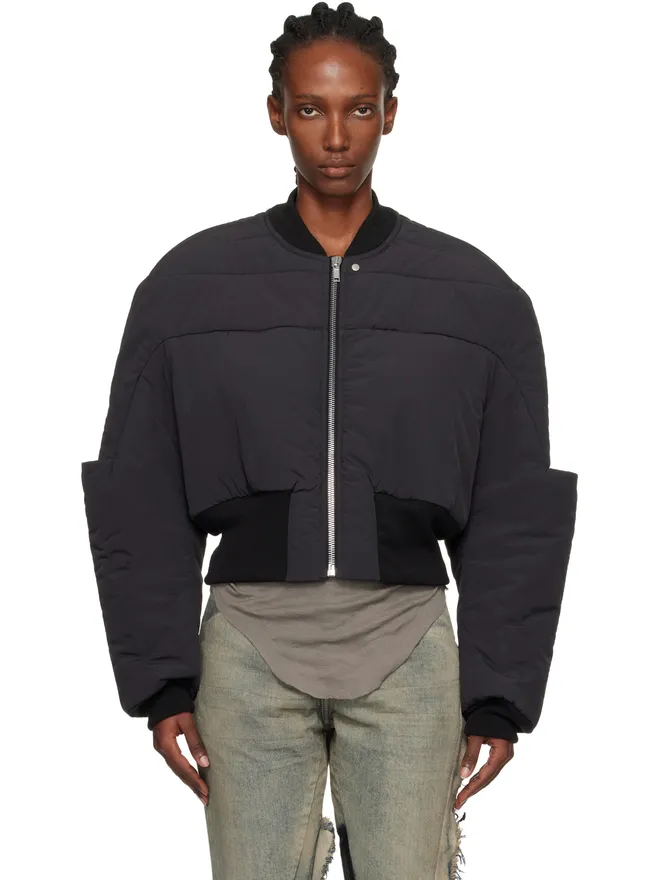 Rick Owens Rick Owens Concordians Girdered クロップド ボンバー ダウンジャケットの商品画像