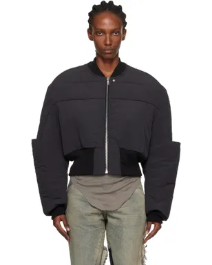Rick Owens Concordians Girdered クロップド ボンバー ダウンジャケット - サムネイル1