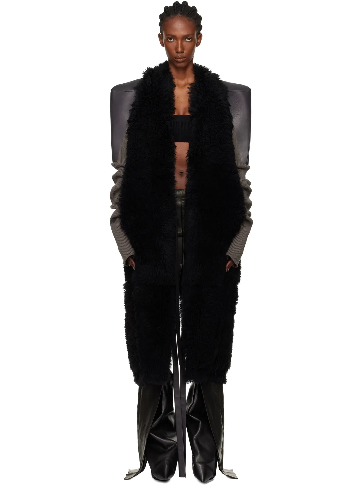 Rick Owens Concordians SL Cyclops リバーシブル シアリングコート - 画像1