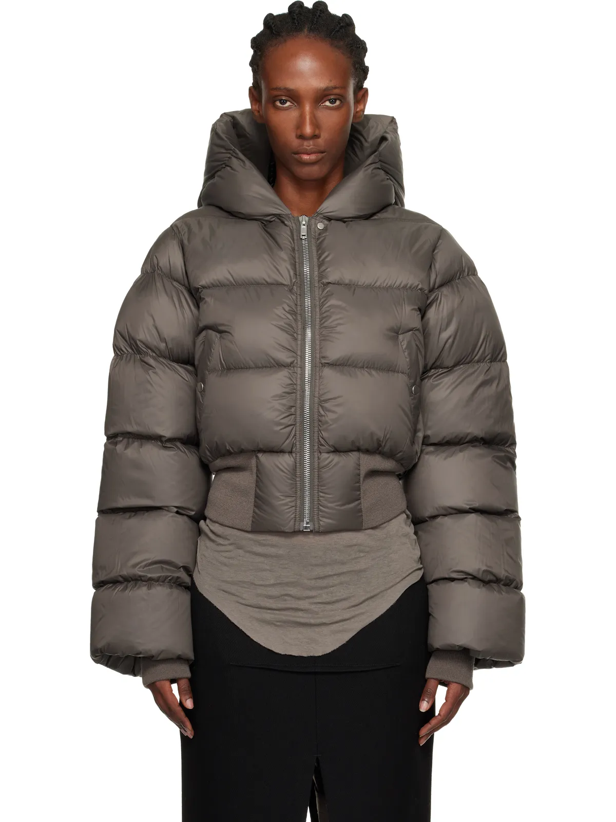 Rick Owens Concordians フード付き ダウンジャケット - 画像1