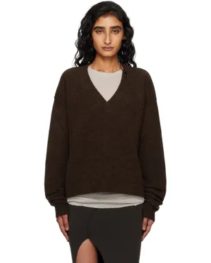 Rick Owens Concordians Tommy Vネックセーター - サムネイル1
