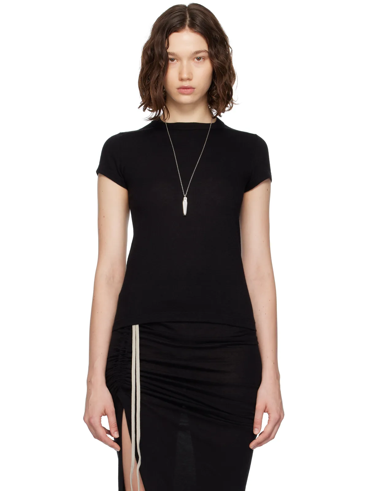 Rick Owens Concordians Rainino Cropped Level Tシャツ - 画像1