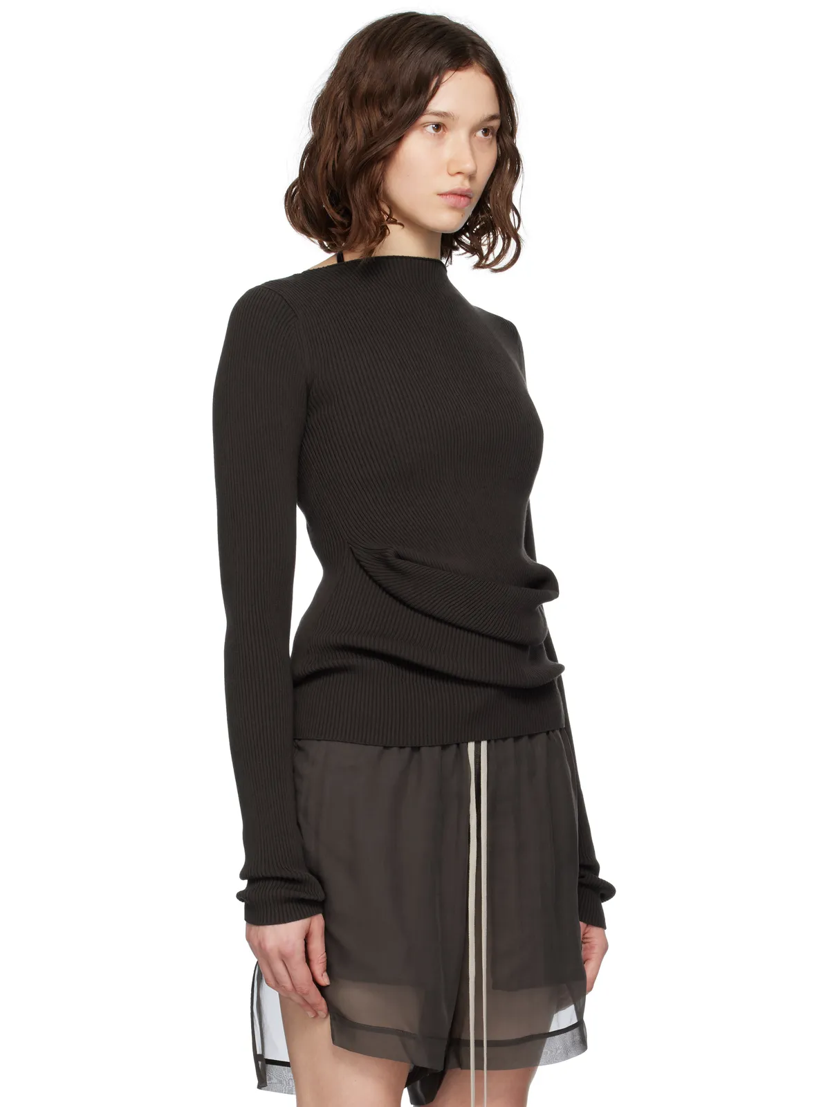 Rick Owens Concordians Ribbed Knit Babel トップス - 画像2