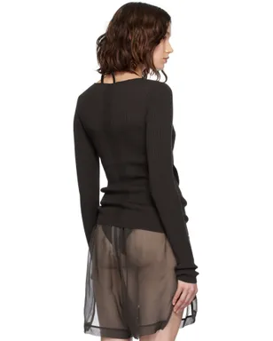 Rick Owens Concordians Ribbed Knit Babel トップス - サムネイル3