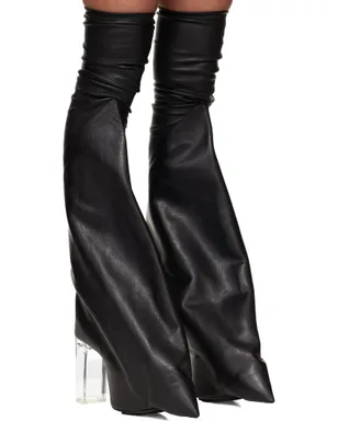 Rick Owens Temple Taco Kiss ロングブーツ - サムネイル4